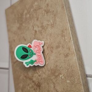 Cute Alien Stay Rad Rubber Pin
